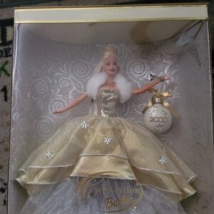 Barbie in Gold and White Gown